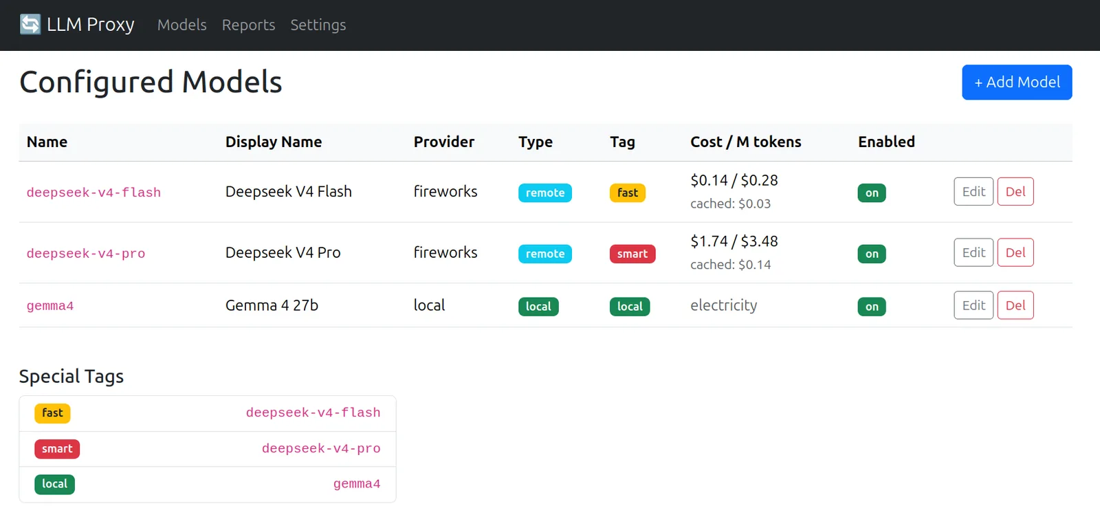 LLM Proxy screenshot